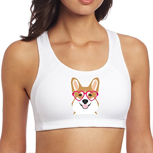 EWIED Women's Welsh Corgi Sports Vest White SizeM