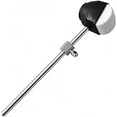 AIAS Percussion Bass Drum Beater &ndash; Double-Sided Hard and Felt Kick Drum Pedal Beater with Adjustable Weight and Universal 1/4-Inch Shaft, AB-2