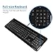 Macally 7 Color Backlit USB Keyboard (Large Print LED Lights/Illuminated Big Keys) Full Size Wired with Number Keypad for Apple Mac Pro iMac Mac Mini Desktops & MacBook Pro Air Laptop Computers