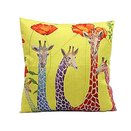 Me Brands Orange And Bright Yellow Giraffe Print And The Cat