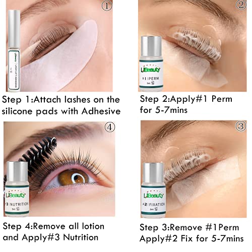 Libeauty Lash Lift Kit Brow Lamination Kit Lasting 8 Weeks Professional