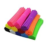 Super Pop Bicycle Spoke Skins Wraps- Best Gift for Kids&Schoolmate&Bike Fans-BMX MTB Kids Road Mountain Bike Colorful Wheel Decoration-75 Pcs