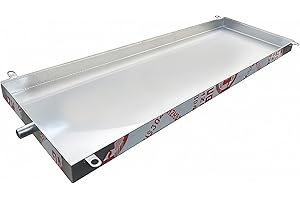 304 Stainless Steel Air Conditioner Drip Tray Multi-Purpose Drain Pan with 2m Hose for AC Units Washing Machines and Auto Rep