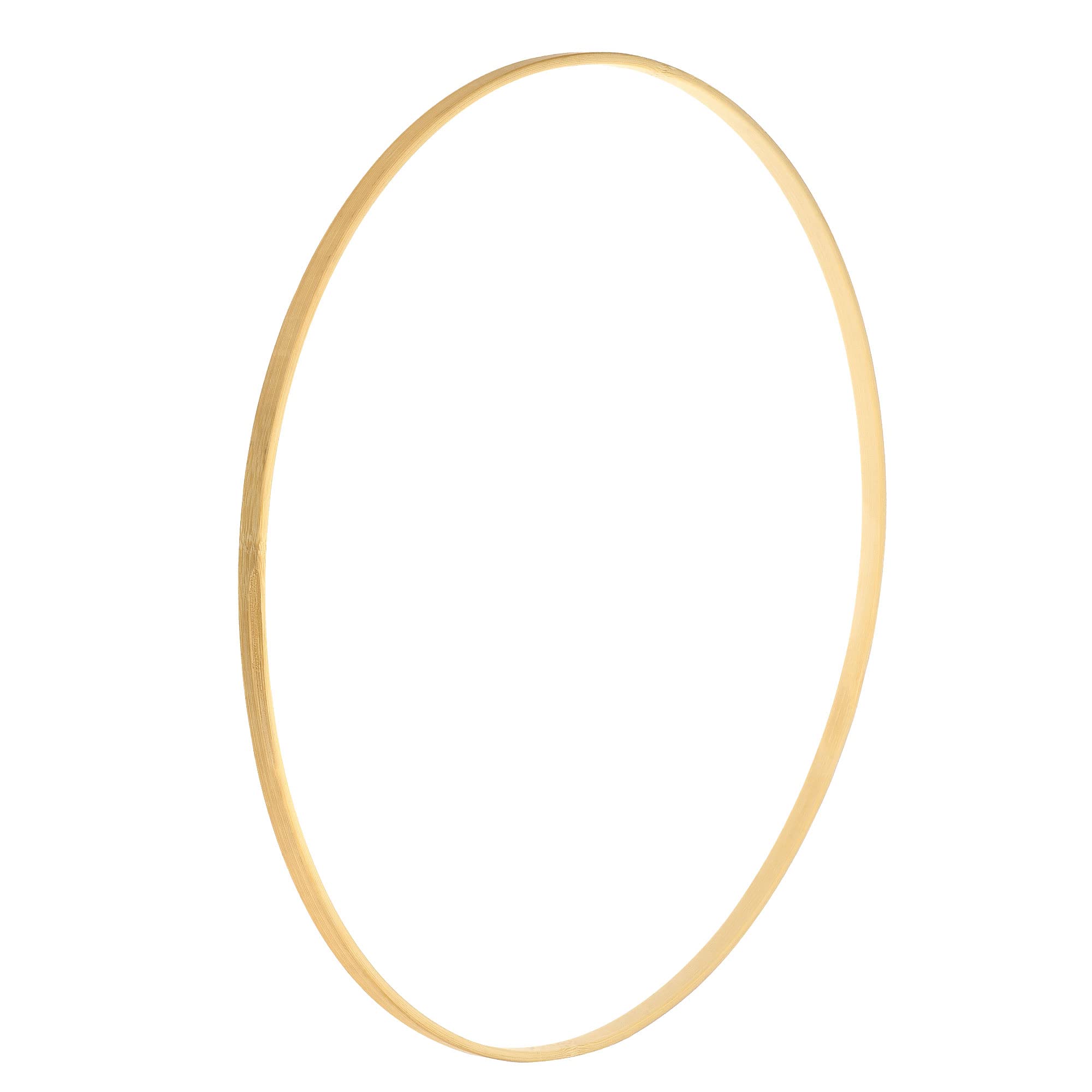 PATIKIL 14.2 Inch Wooden Bamboo Floral Hoop, Craft Ring for DIY Wedding Wreath Decor, Dream Catcher and Hanging Crafts