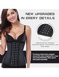 Corsé bajo el pecho modelador de cintura de látex con 9-25 ballenas de acero para dama