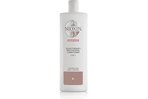 Nioxin System 3, Therapy Conditioner, with Peppermint Oil, Treats Sensitive Scalp & Provides Moisture, For Color Treated Hair with Light Thinning, Various Sizes