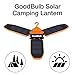 GoodBulb Compact Solar Lantern - Folding Lantern - Camping Gear - Solar Lights - LED Rechargeable Light - 680 mAh Battery - Charge by USB