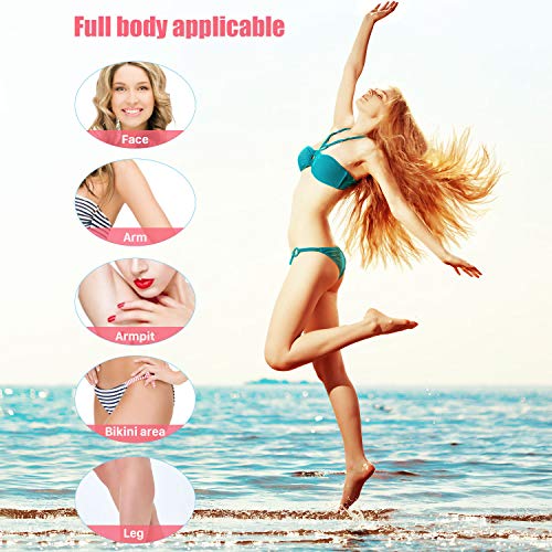 Waxing Kit Wax Warmer Wax Machine, himaly Portable Waxing Pot Brazilian Bikini Wax Kit Painless Wax Hair Removal Kit with Digital LCD Display, 4 Scents Hard Wax Beans+20 Applicator Sticks