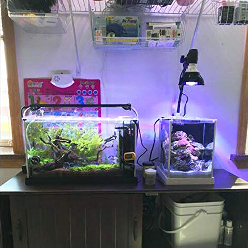 KINGBO LED Aquarium Light Nano, 18W LED Aquarium Lighting Bulb with 6-Band Full Spectrum for Fish Tank Coral Reef Saltwater Tank Plants Growth