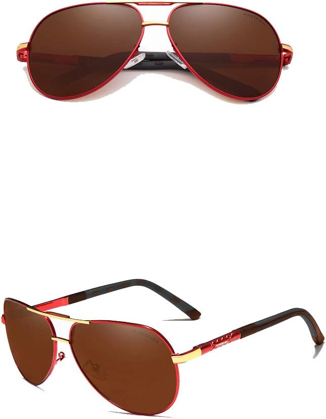 Genuine Kingseven aviator sunglasses men fashion polarized UV400 ultra light Al-Mg