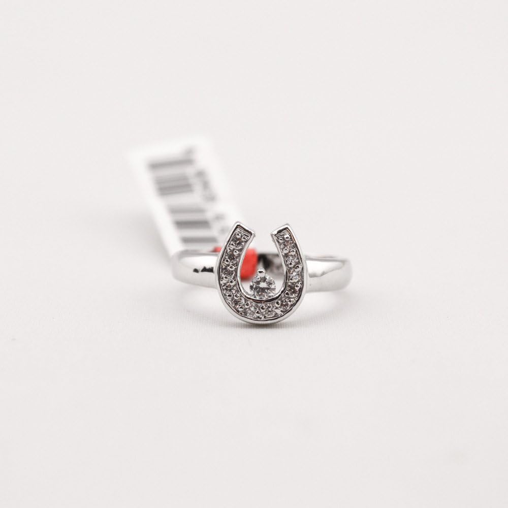 R. S. Covenant 422 Women's CZ Horseshoe Ring SZ 6