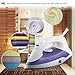 ZZ ES23621 Light Weight Steam Iron with Nonstick Soleplate, White/Purple