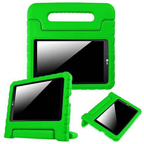 Fintie LG G Pad 7.0 Kiddie Case - Light Weight Shock Proof Convertible Handle Stand Kids Friendly for LG G Pad V400 / V410 (LTE) / VK410 / UK410 / LK430 (G Pad F7.0) 7-Inch Android Tablet, Green