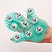Boseen Metal Rolling Ball Massage Full Body Beauty Massager Glove green