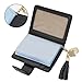 ZOOEASS Women's Mini Credit Card Case Wallet with ID Window and Card Holder purse 9 Colors(Black)