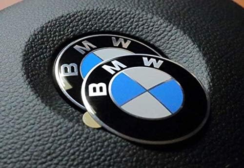 45mm Steering Wheel Adhesive Logo Badge Fits BMW 1 3 5 6 7 Z3 Z4 X5 X6 E46 E90 E39 E60 F10 M5