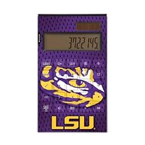 Louisiana State Tigers Desktop Calculator officially licensed by Louisiana State University Full Size Large Button Solar by keyscaper&reg;