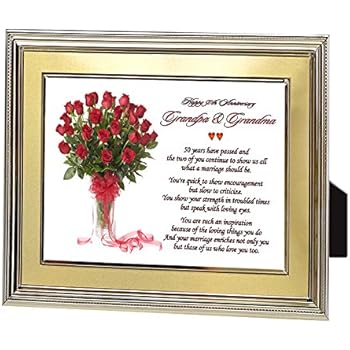 Amazon.com - Grandma & Grandpa's Golden 50th Wedding ...