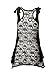 Beautife Women's Skull Print Lace Shirt Patchwork Sleeveless Tank Tops Plus Size