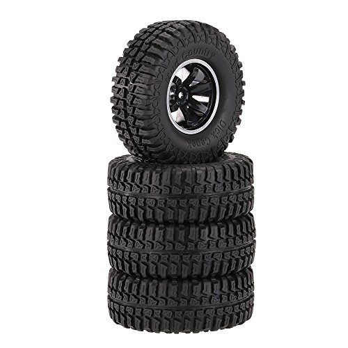 Goolsky 4Pcs AUSTAR AX-3020C 1.9 Inch 103mm 1/10 Scale Tires with Wheel Rim for 1/10 D90 SCX10 CC01 RC Rock Crawler