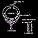EVER FAITH Deluxe Purple Teardrop Crystal Pendant Necklace Earrings Set Silver-Tone