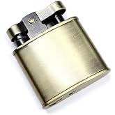 wfljl Vintage Lighter- Adjustable Flame, Windproof, Foldable Design for Outdoor and Camping - Men's Gift (Butane-Free)