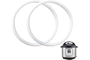 KARUZKA 2 Pack Sealing Ring for Instant Pot 6 & 5 Qt - 3rd-Gen Upgraded Instant Pot Sealing Ring, Food-grade Silicone Accessories for InstantPot, Replacement Parts for InstantPot 6 & 5 Qt, BPA-Free, Clear