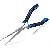 SPEEDWOX Long Reach Needle Nose Pliers Thin Extra Long Needle Nose Pliers with Serrated Jaw for Jewelry Making, Bending Wire