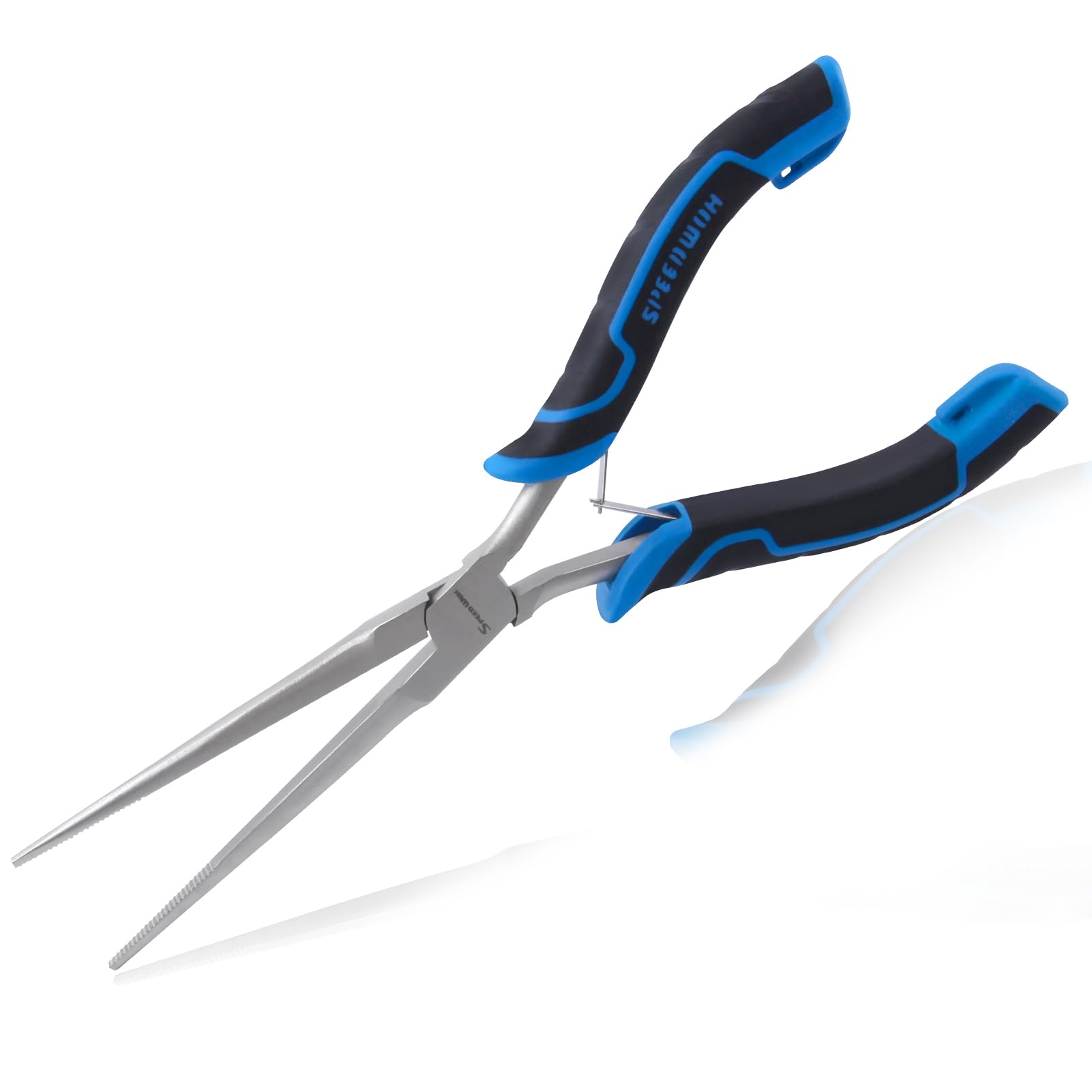 Photo 1 of SPEEDWOX Long Reach Needle Nose Pliers Thin Extra Long Needle Nose Pliers with Serrated Jaw for Jewelry Making, Bending Wire and Small Object Gripping Needle Remover Plier Work On Narrow Place