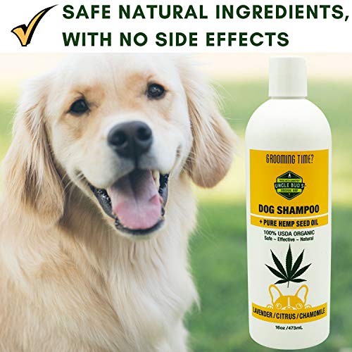 Uncle-Buds-All-Natural-Hemp-Dog-Shampoo-SOOTHES-and-MOISTURIZES-Dry-Skin-PARABEN-Free-SULFATE-Free-GMO-Free