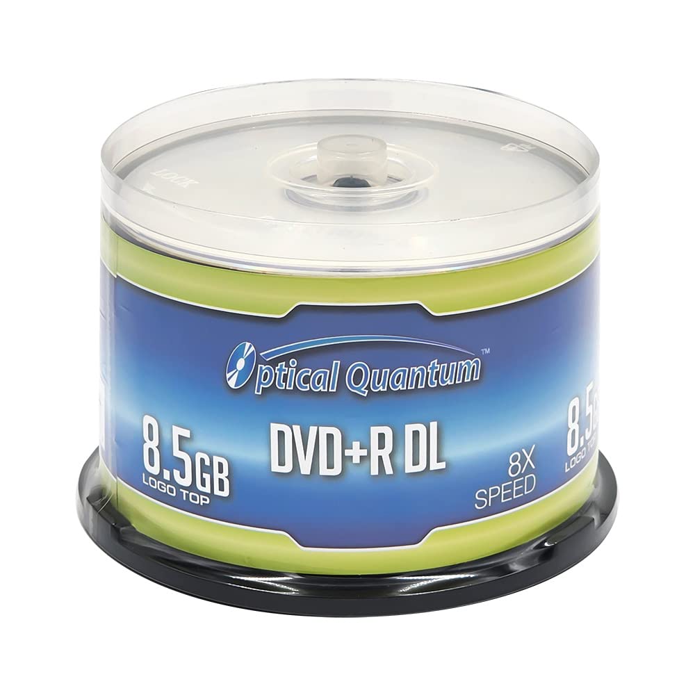 Optical Quantum Vinpower Digital - JVC OQDPRDL08LT 8X 8.5 GB DVD+R DL Double Layer Recordable Blank Media Logo Top