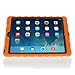 Apple iPad Air Hideaway with Stand Orange Gumdrop Cases Silicone Rugged Shock Absorbing Protective Dual Layer Cover Case