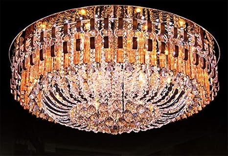 Moderne Plafondlamp Luxe Crystal Aluminium Celling Licht Binnenverlichting Lampen Crystal K9 Led Lamp Celling Lampen 18 E14 Lampen Amazon Co Uk Lighting