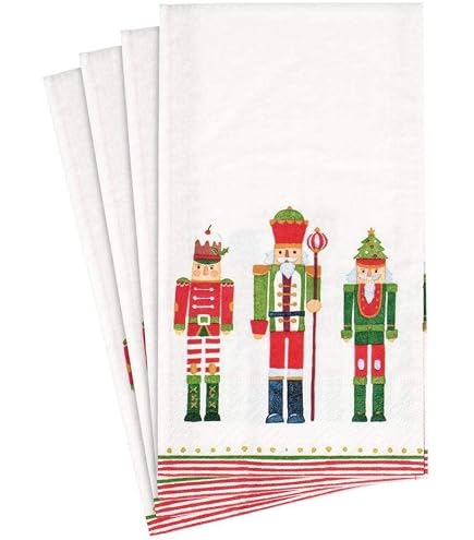 Servilletas De Toalla Caspari Verdes Y Azules - 15 Unidades Por Paquete, Triple Capa, Biodegradables
