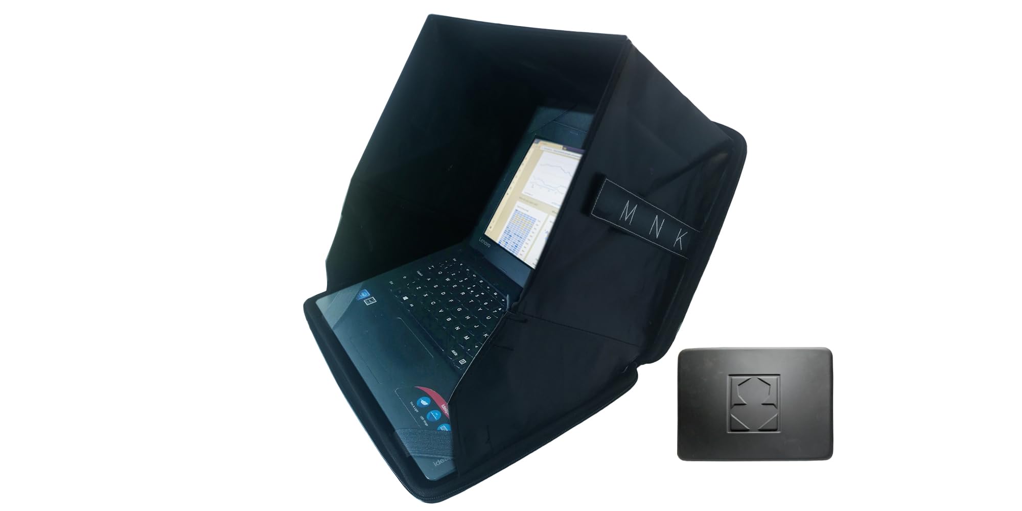 Laptop Sun Shade & Privacy Hood Case 11-13" – Anti-Glare Screen Shield, Rugged Protective Laptop Sleeve, Water-Resistant & Shockproof for MacBook 13" & Small Laptops | MNK PROHOOD Small