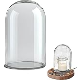 Large Glass Dome for Pakusane Sourdough Starter Heating Pad Accessories Durable Clear Glass Cover-Larger((6.7" *4.73") (GlassDome-Larger)