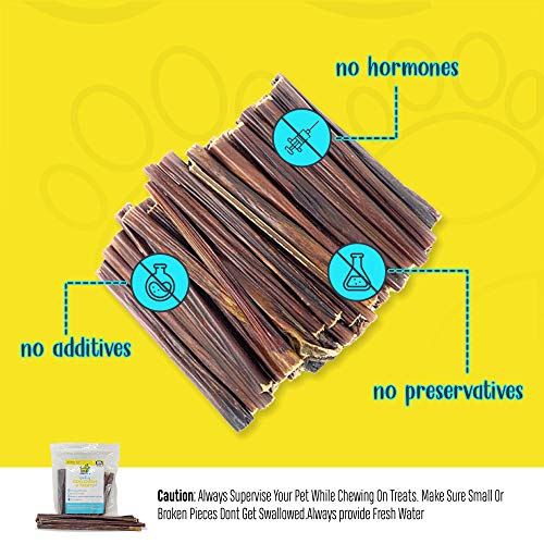 hotspot pets 6 Inch Beef Gullet Sticks for Dogs (10 Pack) | All Natural Esophagus Dog Chew Snacks | Hollow Jerky Treats Made from Grass Fed Cattle | Fantastic Alternative for Rawhide and Bully Sticks