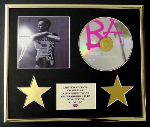 BRYAN ADAMS/CD DISPLAY/LIMITED EDITION/COA/ROOM SERVICE