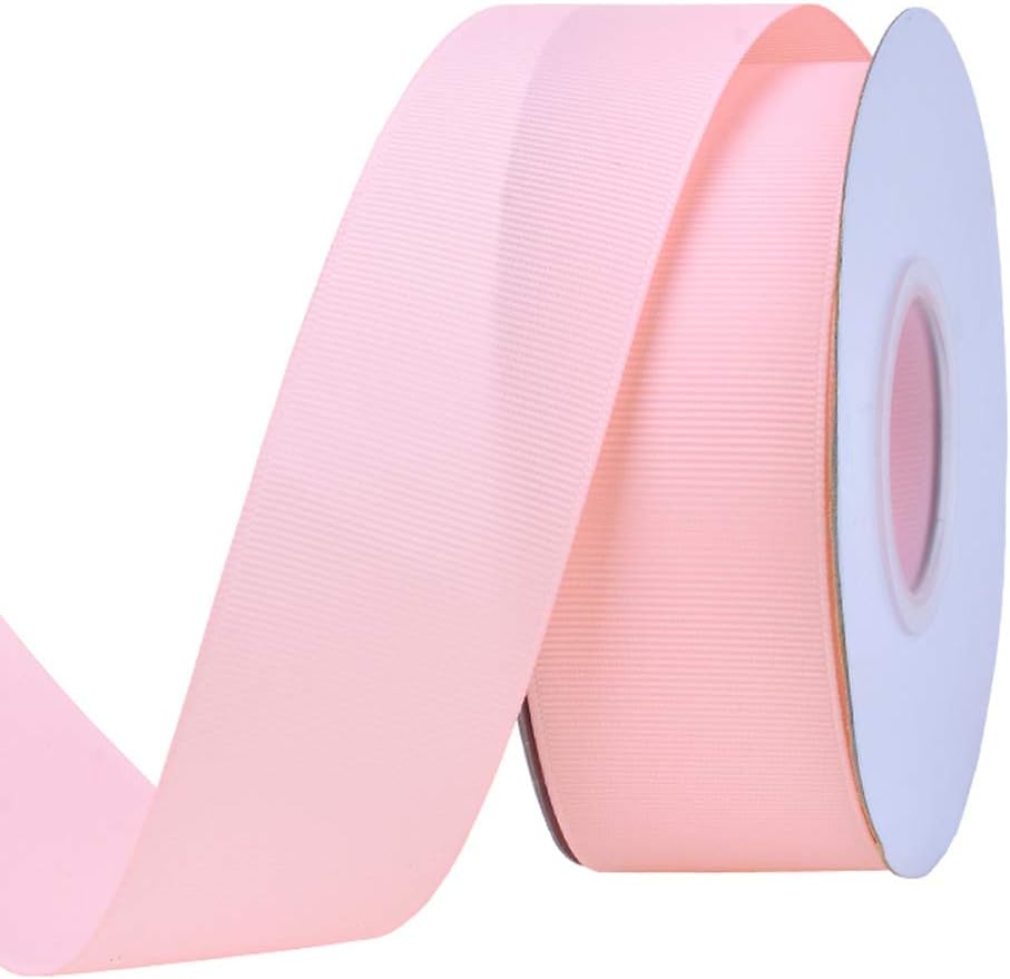 Ribest 1 1/2 inch Light Pink Grosgrain Ribbon 25 Yards Per Roll for Crafts Bo...