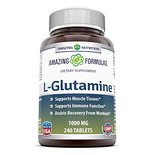 Amazing Formulas L Glutamine Tablets Supplement - 1000mg 240 Tablets Amazing Formulas L Glutamine Tablets Supplement - 1000mg 240 Tablets