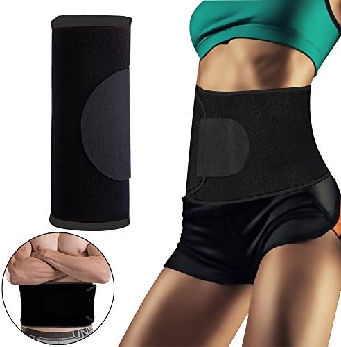 Tocean Waist Trimmer, Adjustable Ab Belt Elastic Waist Trainer for Weight Loss, Slim, fat burning, Body Shape - Both for Men & Women