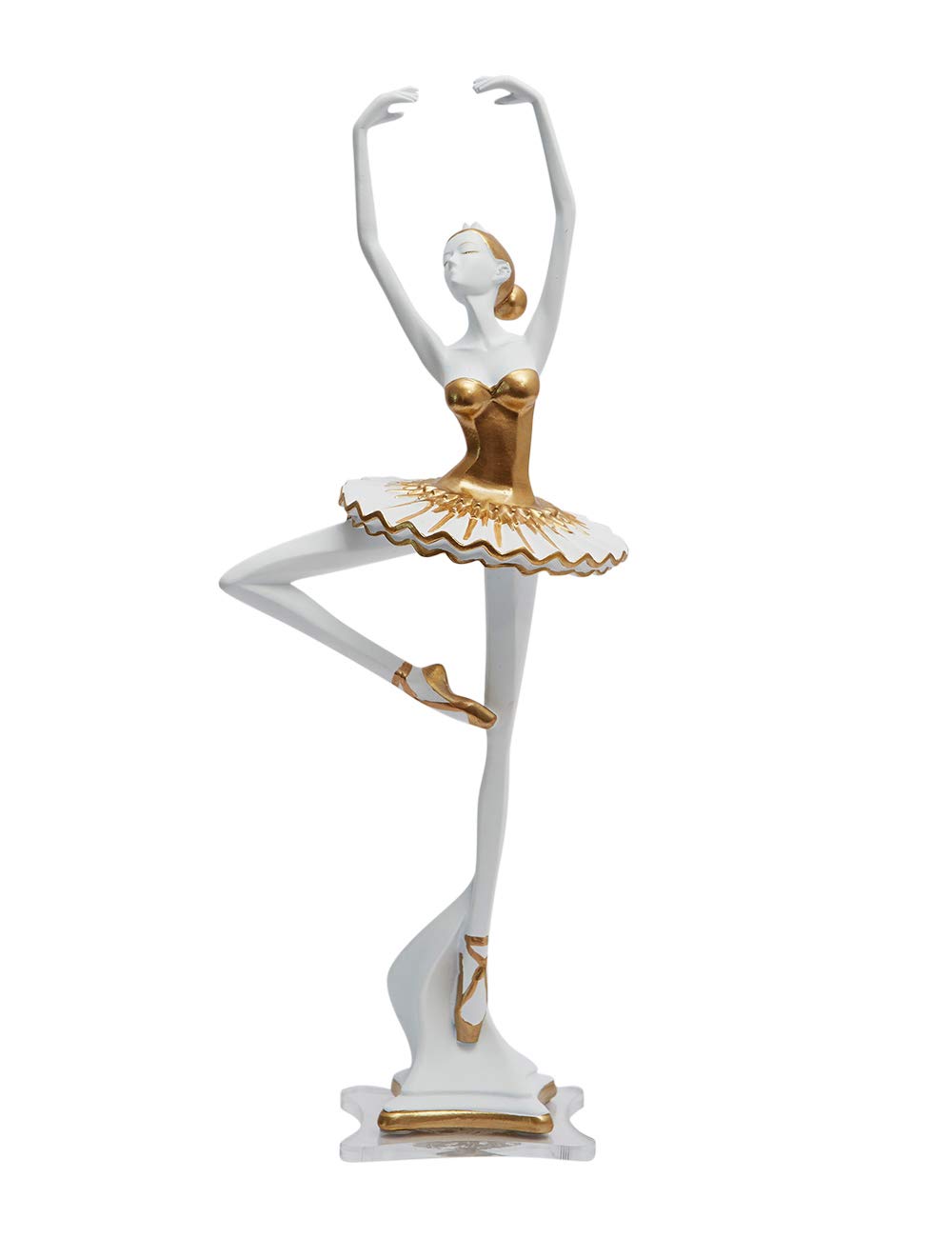 Amoy-Art Lady Sculpture Statue Woman Ornament Arts Yoga Figurine Gifts Modern Home Decor Table Centerpiece Crafts Polyresin 30cm