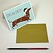 Dachshund Spread Cheer Holiday Embellished Notecards
