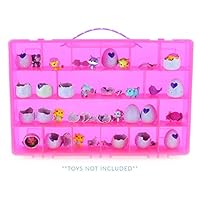Life Made Better My Egg Crate Storage Organizer Compatible with The Hatchimals and Hatchimal Colleggtibles Brands - Durable Carrying Case for Mini Eggs, Easter Eggs & Speckled Eggs - Pink
