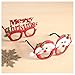 JOYIN 8PCS Christmas Glasses Glitter Party Glasses Frames Christmas Funny Sunglasses Christmas Party Glasses for Photo Booth (One Size Fits All)