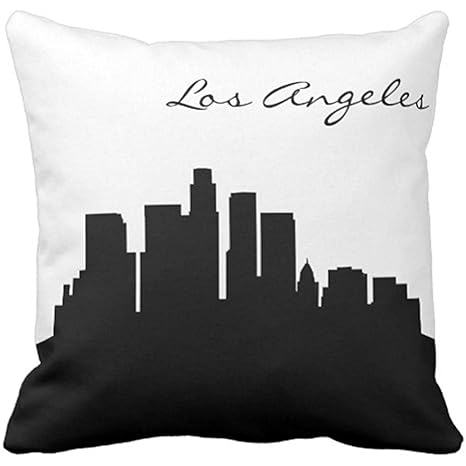  Throw Pillow Cover California Black And White