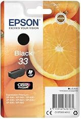 Epson 33 Black Claria Premium Ink Cartridge Genuine 250 Page Yield view 1