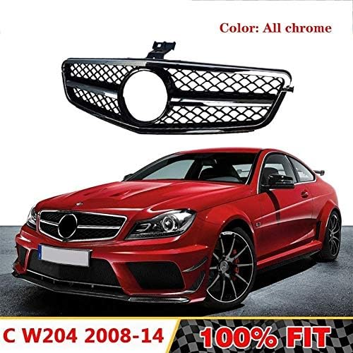 カスタムフロントカーグリルフロントバンパーフードグリルオートメッシュグリルフロントラジエーターグリルメルセデスベンツc