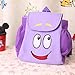 Dora Explorer Backpack Rescue Bag with Map,Pre-Kindergarten Toys PurpleZhicheng