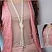 Binmer(TM) Long Knotted Pearl Necklace Women Fashion Sweater Chain Clothing Accessories Jewelry for Girl